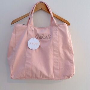 Le Rose Pink Canvas Tote Bag